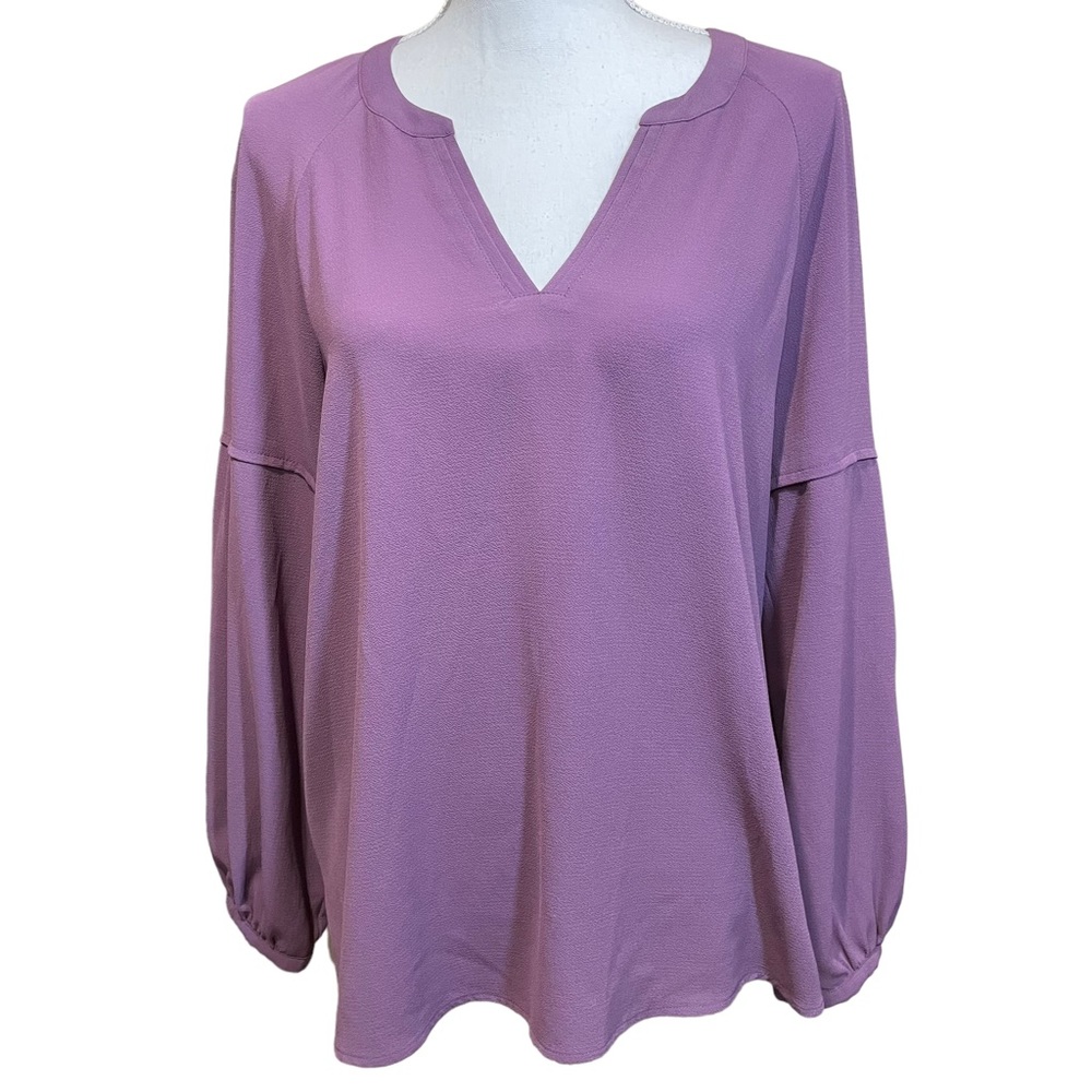 Vince Camuto Purple Peasant Blouse.  Size M